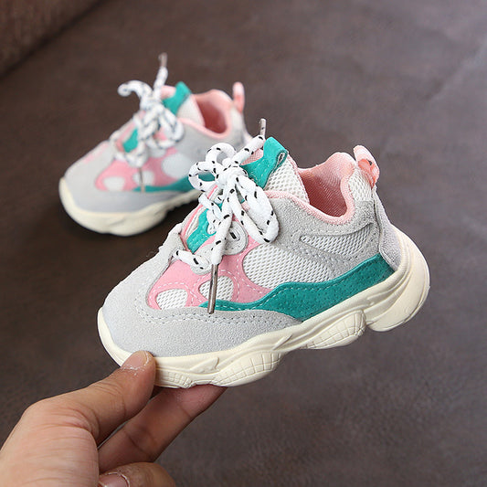 Autumn Baby Shoes Breathable Mesh First Walkers Boy Girl Toddler Shoes Soft Comfortable Non-slip Infant Sneaker